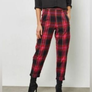 🌟2 FOR $25 🏷️ Topshop Tartan/Plaid Trousers
